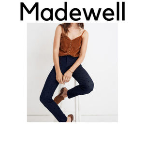 NEW Madewell Midrise Jeans | Velvet Polka Dots